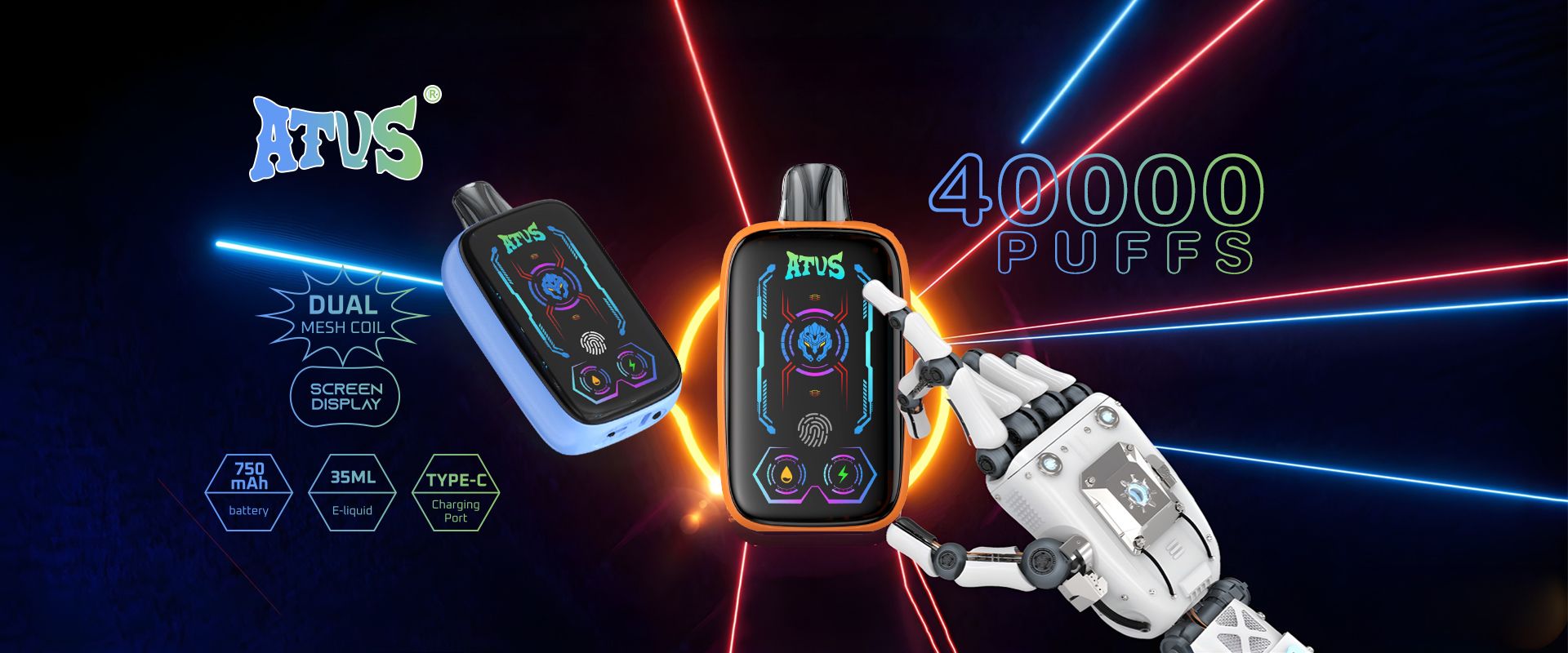 ATVS Vape | Одноразовые электронные сигареты Многоразовый вейп 25000, 30000, 40000, 45000 затяжек